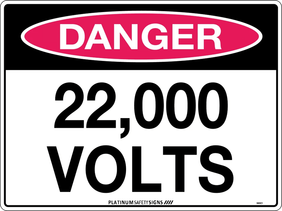 Danger 22,000 Volts