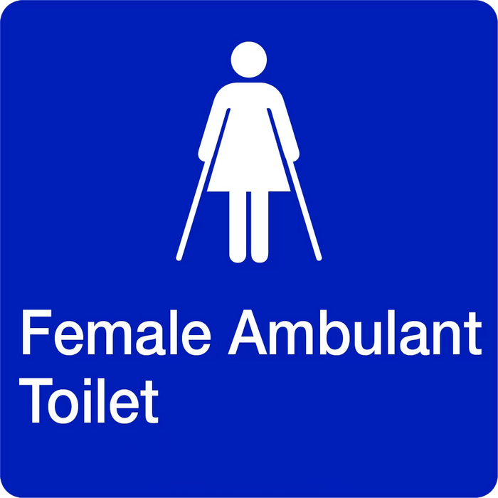 Braille – Female Ambulant Toilet