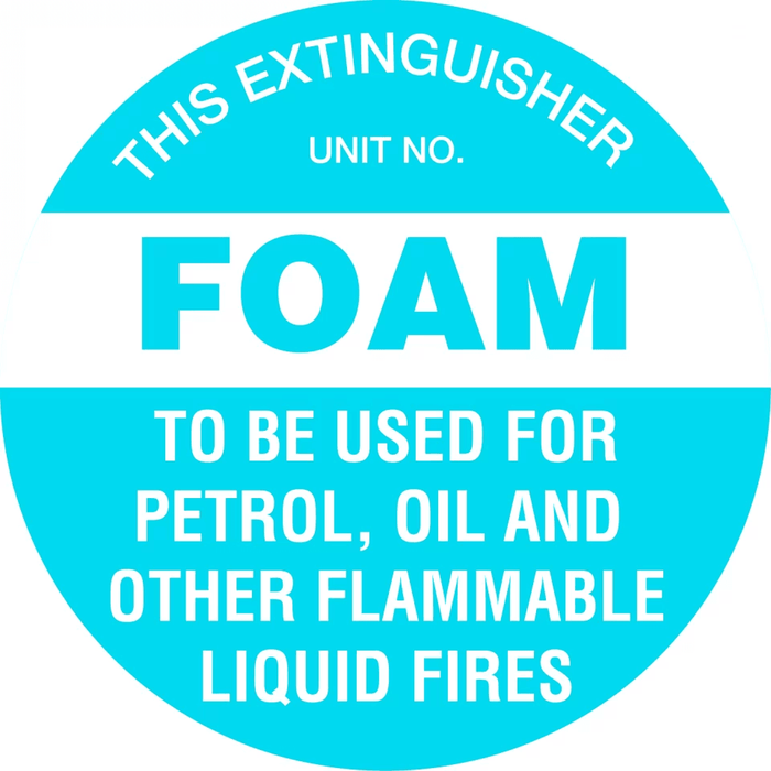 Fire Extinguisher Marker – Foam (Blue)