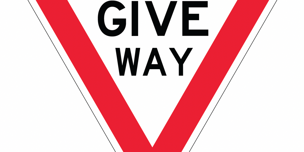 Give Way (Regulatory) Aluminium Sign — Platinum Safety Signs