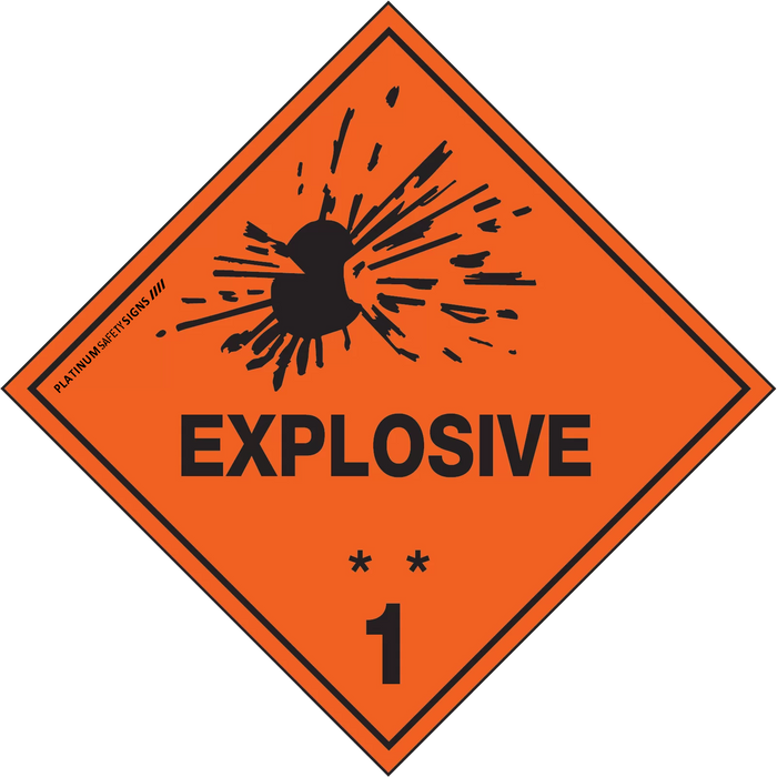 Hazchem Labels – Explosive 1