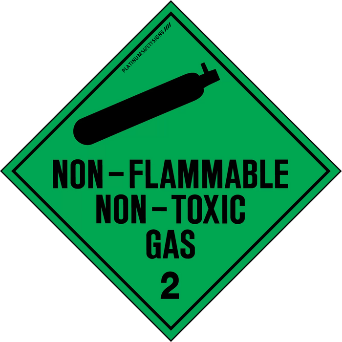 Hazchem Labels – Non Flammable Non Toxic Gas 2