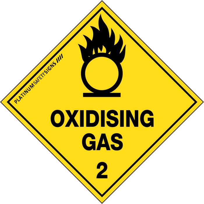 Hazchem Labels – Oxidising Gas 2