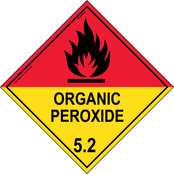 Hazchem Labels – Organic Peroxide 5.2