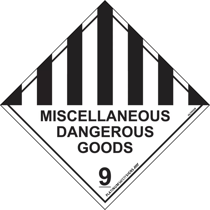 Hazchem Labels – Miscellaneous Dangerous Goods 9