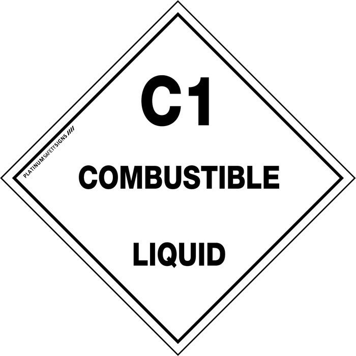 Hazchem Labels – C1 Combustible Liquid