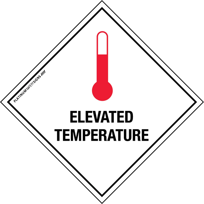 Hazchem Labels – Elevated Temperature