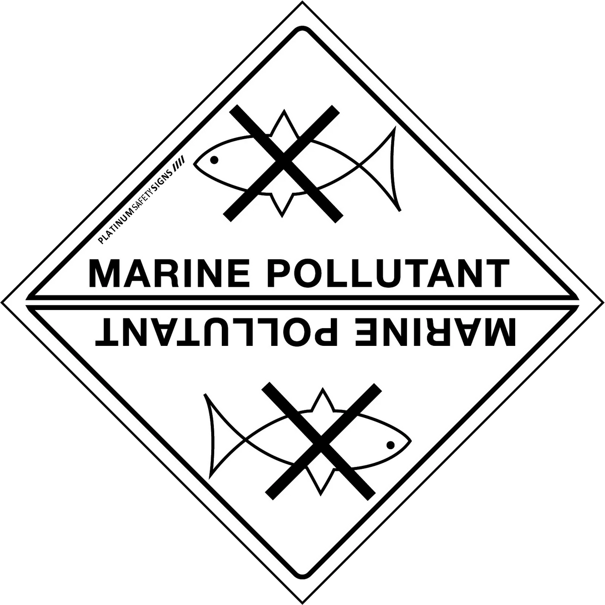 Hazchem Labels – Marine Pollutant — Platinum Safety Signs