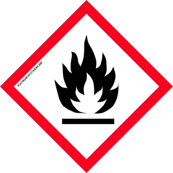 GHS Hazchem Labels – Flame Picto