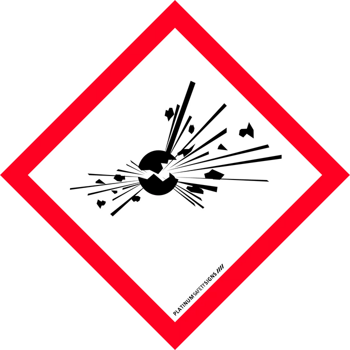 GHS Hazchem Labels – Exploding Bomb Picto