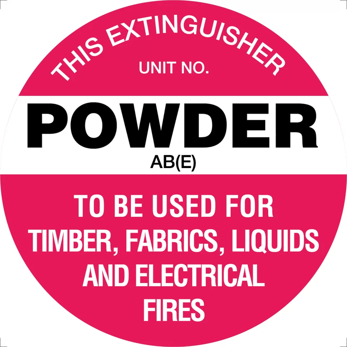 Fire Extinguisher Marker – Powder AB(E)