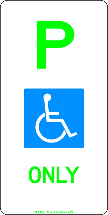 P Disabled Parking Only