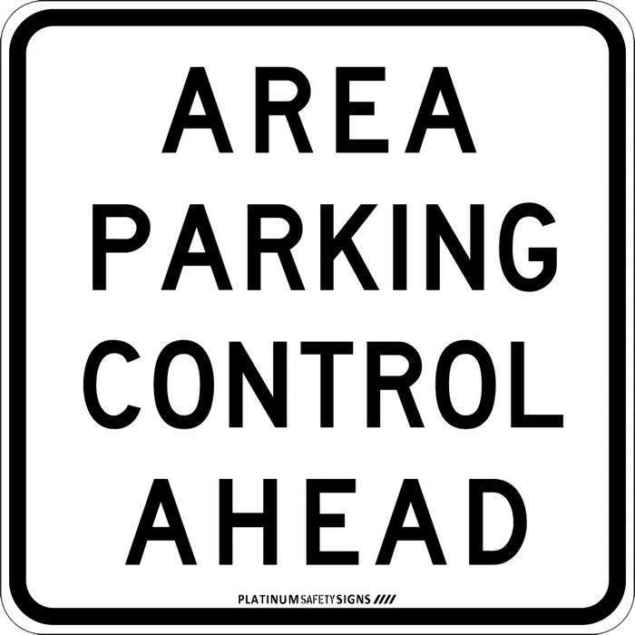 Area Parking Control Ahead