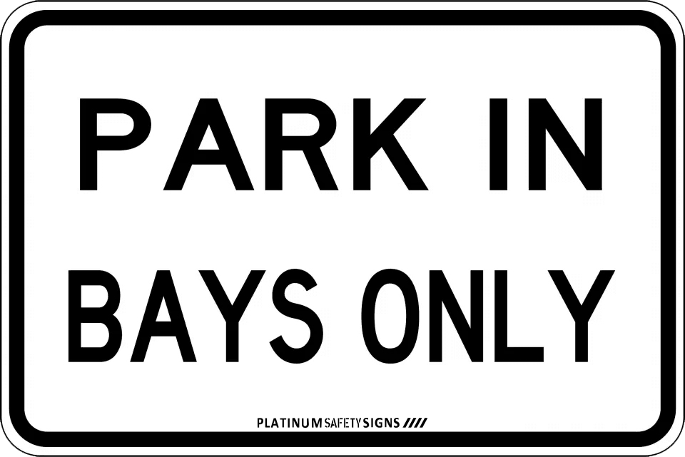 Park in Bays Only