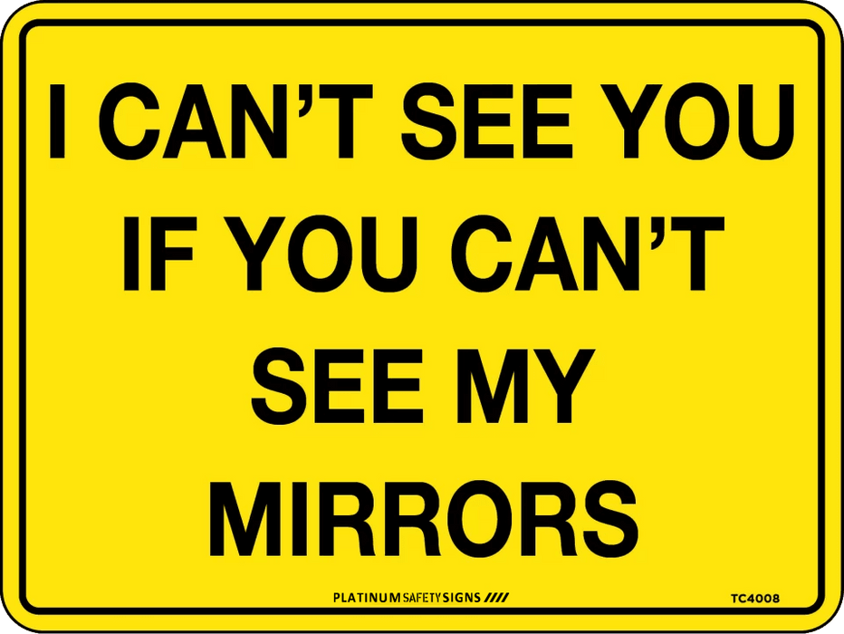 I Can’t See You If You Can’t See My Mirrors