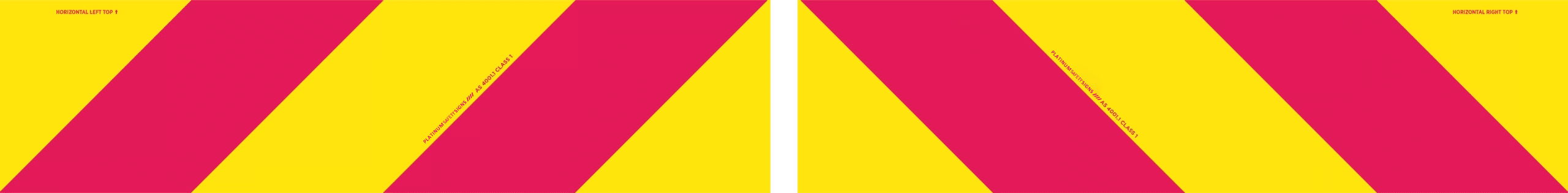 Pair Candy Stripes — Platinum Safety Signs