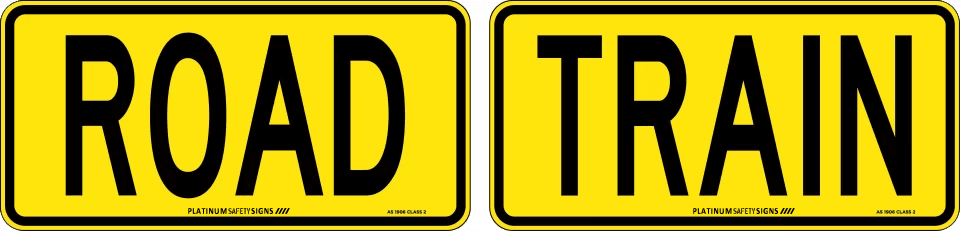 Road Train (2 Pieces) — Platinum Safety Signs