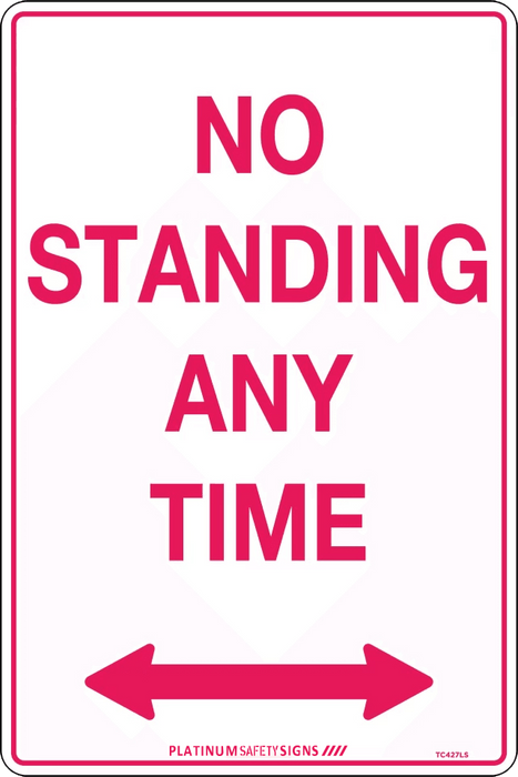 No Standing Any Time (Double Arrows)