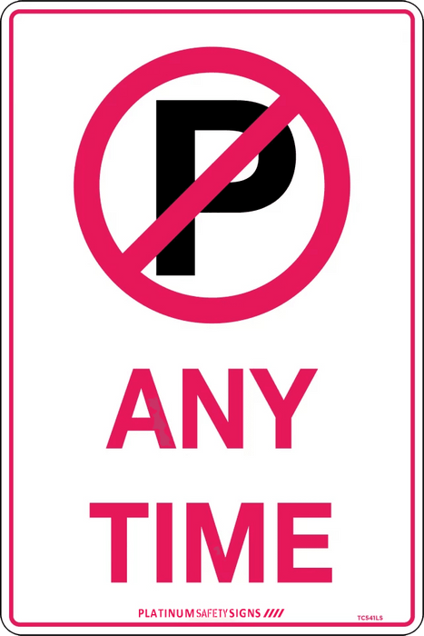 Anytime (with No Parking Symbol)