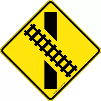 Train Crossing Right Angle — Platinum Safety Signs