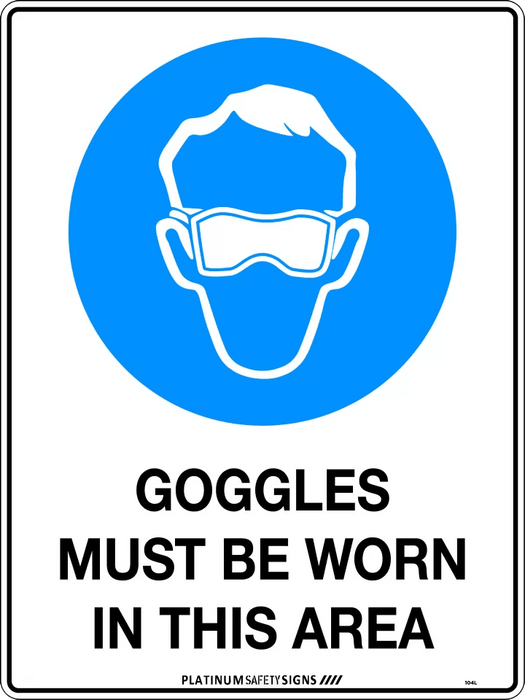 Goggles Must Be Worn in This Area