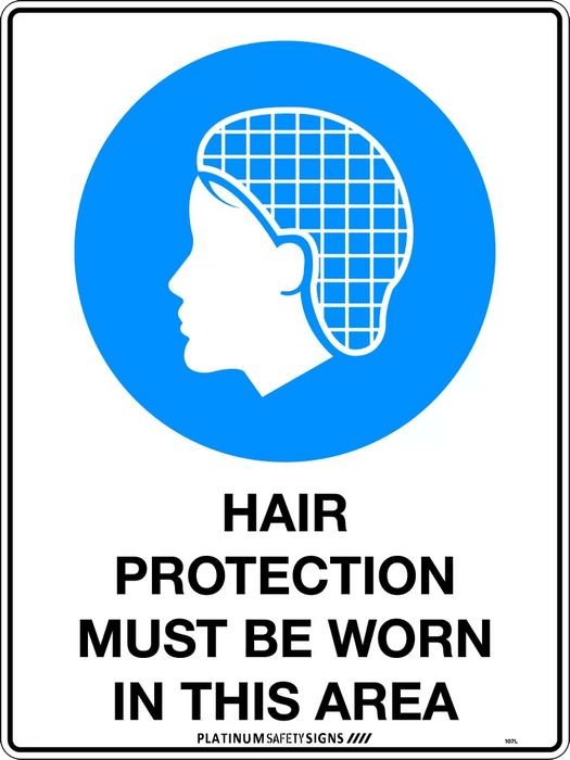 Hair Protection Must be Worn in This Area