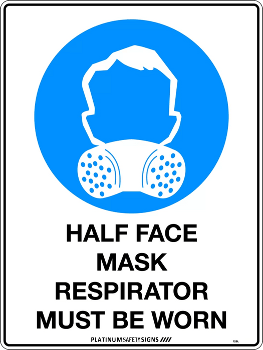 Half Face Mask Respirator Must be Worn