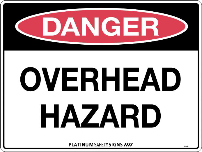 Danger Overhead Hazard