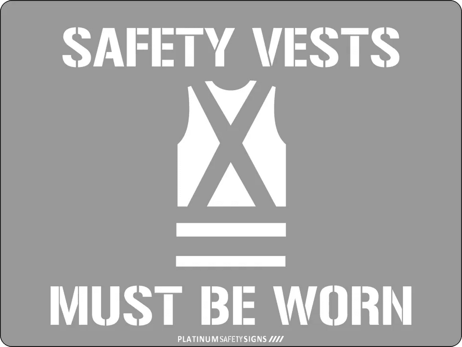 Safety Vest Must Be Worn (With Picto)