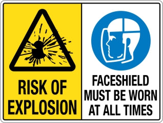 Risk Of Explosion — Platinum Safety Signs